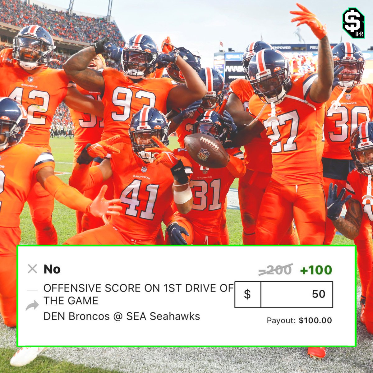 br_betting's tweet photo. 🏈 MONDAY NIGHT IS NSFD NIGHT 🏈 @DKSportsbook

We've got another No Score First Drive Squad Ride for tonight's game... AND we will give away 5 hoodies if it cashes

All you have to do is RT this post and reply with #BRBettingSquadRide https://t.co/KWCUPPeBAG