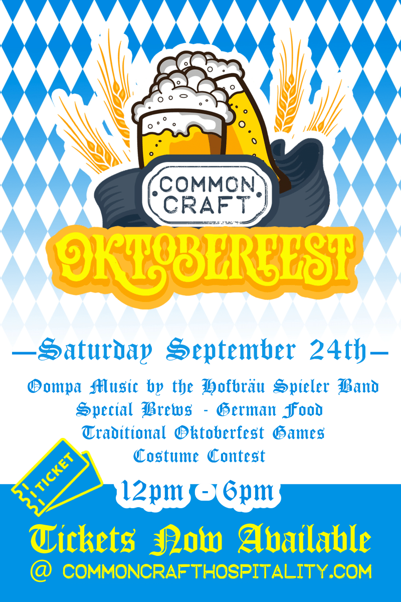 Oktoberfest season is just getting started!

Next up, we will be at <a href="/CommonCraftMA/">Common Craft</a> on Saturday September 24th for their Oktoberfest! German Food, Costume Contest, Traditional German Oompa Band, Games, Beer, and more!

more details > eventbrite.com/e/oktoberfest-…