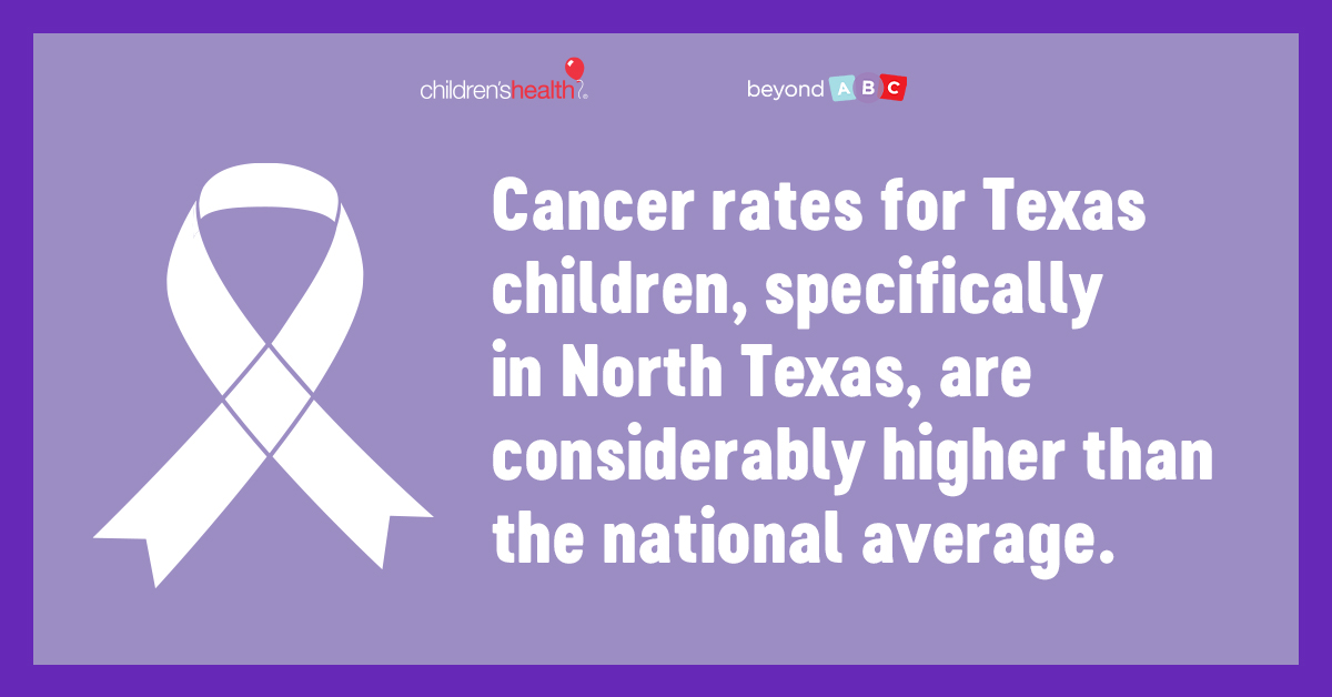 childrens's tweet photo. Our #BeyondABC report found that cancer rates for North Texas children are considerably higher than the national average, but survival rates have also increased. Learn more about factors that help children survive cancer: https://t.co/NtaBkXBFom #ChildhoodCancerAwarenessMonth https://t.co/d4eQZNIfoU