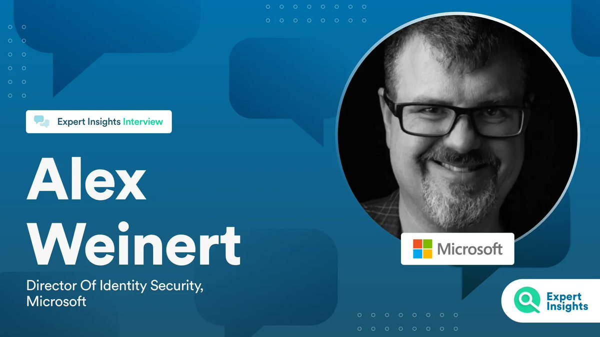 insights_expert's tweet photo. "You can have all of the security features you want. But if I can convince the system I’m you, it’s game over, " says Alex Weinert of @Microsoft while discussing today's #identityrisks and how to get started with #zerotrust.
Read our conversation here: https://t.co/f75Es5spv1 https://t.co/qSrwSbYUlr