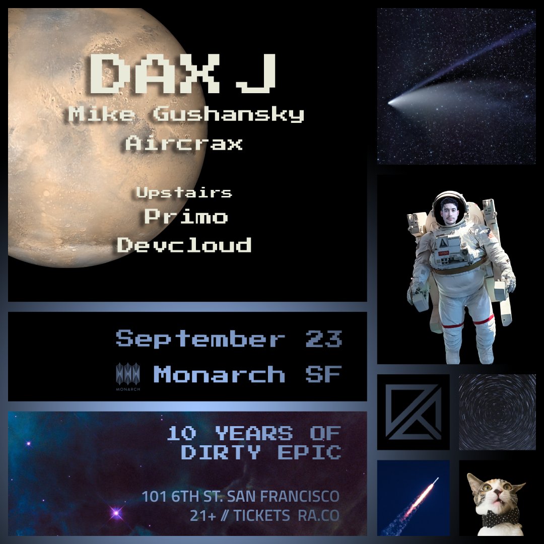 DirtyEpicLA's tweet photo. Win a pair of tickets to DE 10 year anniversary w/Dax J Sept 23 in SF

To enter:

1) Follow @dirtyepicla 

2) LIKE &amp; RT this tweet

3) Comment tagging at least three of your friends in separate comments. The more you tag the more entries!

1 winner will be picked on Sept 19!

21+ https://t.co/MS4YFl5maR