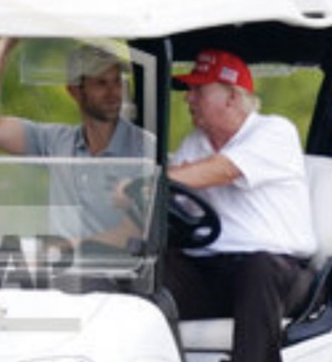 thetonymichaels's tweet photo. Did Dude go play golf with his co-conspirators to button up the story for the grand jury? https://t.co/H3eJUXMjd6