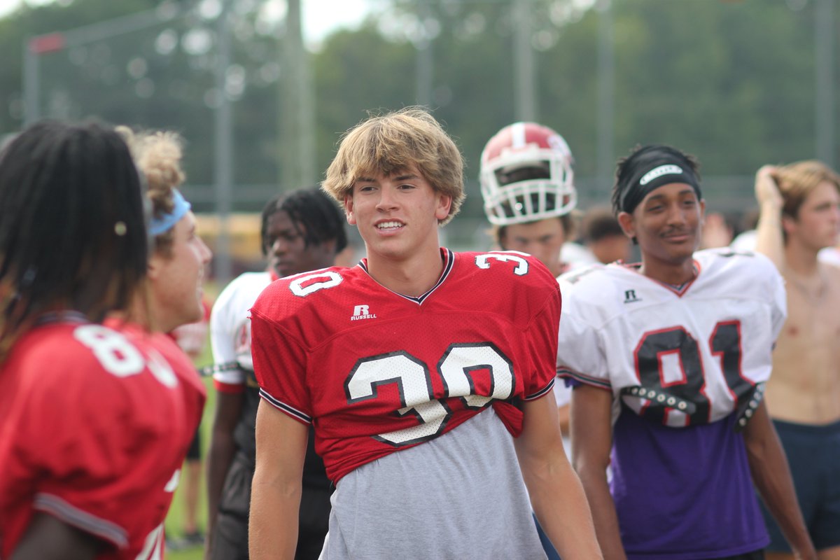 JDNsports's tweet photo. Visited Jacksonville football practice today as the Cardinals start preparing for Friday's home showdown wirth J.H. Rose. Mother Nature then forced them to practice inside but here are some photos from their time outside.

@CARDBALL1 @BrooksCoach @shapiroreg https://t.co/TXt4HDiMpG