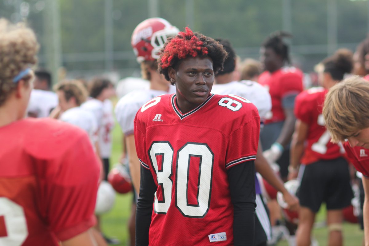 JDNsports's tweet photo. Visited Jacksonville football practice today as the Cardinals start preparing for Friday's home showdown wirth J.H. Rose. Mother Nature then forced them to practice inside but here are some photos from their time outside.

@CARDBALL1 @BrooksCoach @shapiroreg https://t.co/TXt4HDiMpG