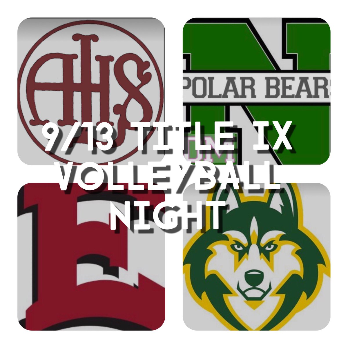 DMPSTitleIX's tweet photo. Come and support our young women at Lincoln, North, Hoover, and East at their Title IX Volleyball Night! @HooverHuskies @IGHSAU @EastDm @Dsmeast @DMHuskies @LHSrails @nhspolarbears @DM_North #LeadHerForward https://t.co/bbAv3jzY7Q