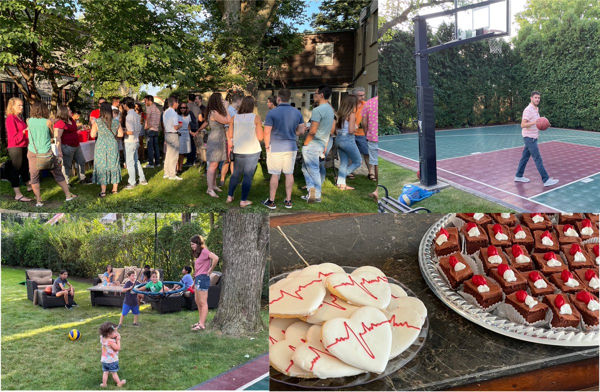 Great time at our Fellowship Welcome Party this weekend!! Fellows, faculty and families enjoyed great weather, yummy treats +fun times at the home of @PWard35 ! But it appears Jon Lattell is the only one who recalls him winning the “knock out”competition…