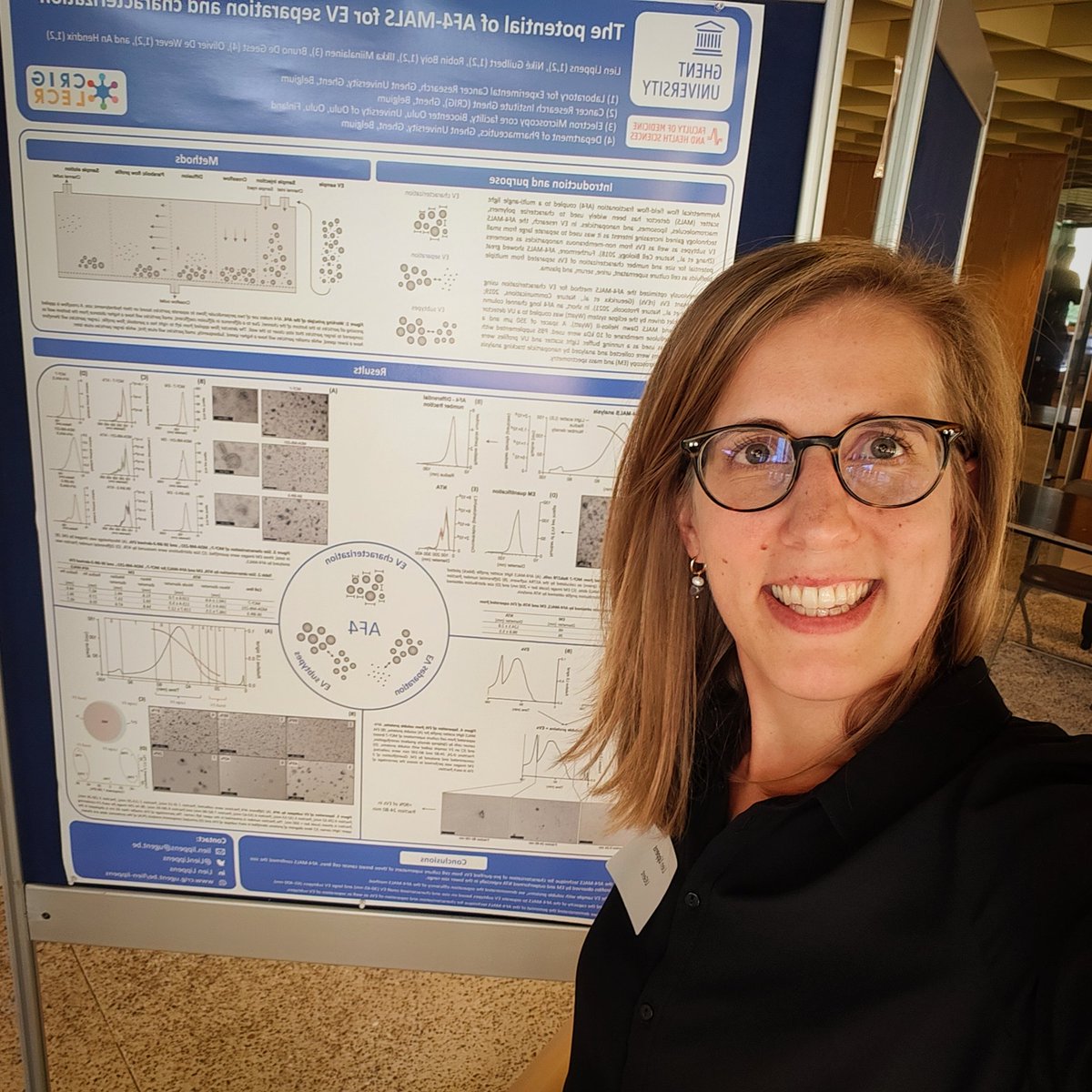 Lien Lippens, PhD (@lienlippens) on Twitter photo Today I had the pleasure to present my research during both a poster session and a 5' pitch at the annual meeting of the Belgian Society of Extracellular Vesicles #BESEV #ExtracellularVesicles #EVresearch Today I had the pleasure to present my research during both a poster session and a 5' pitch at the annual meeting of the Belgian Society of Extracellular Vesicles #BESEV #ExtracellularVesicles #EVresearch
