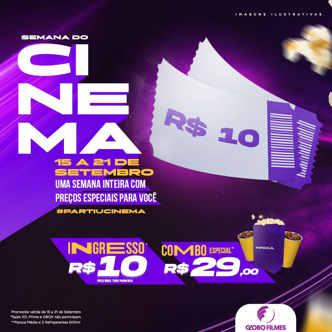 GloboFilmes's tweet photo. Promoção imperdível pra curtir um cineminha! 🥳 Durante uma semana, o ingresso pra qualquer filme sairá a R$ 10 em diversas redes exibidoras.
Na 5ª, o 1º dia da #promoção, estreia a comédia #UmaPitadaDeSorte, com Fabiana Karla! Marca aí a melhor companhia e já deixa combinado! https://t.co/PwVbjqaURh