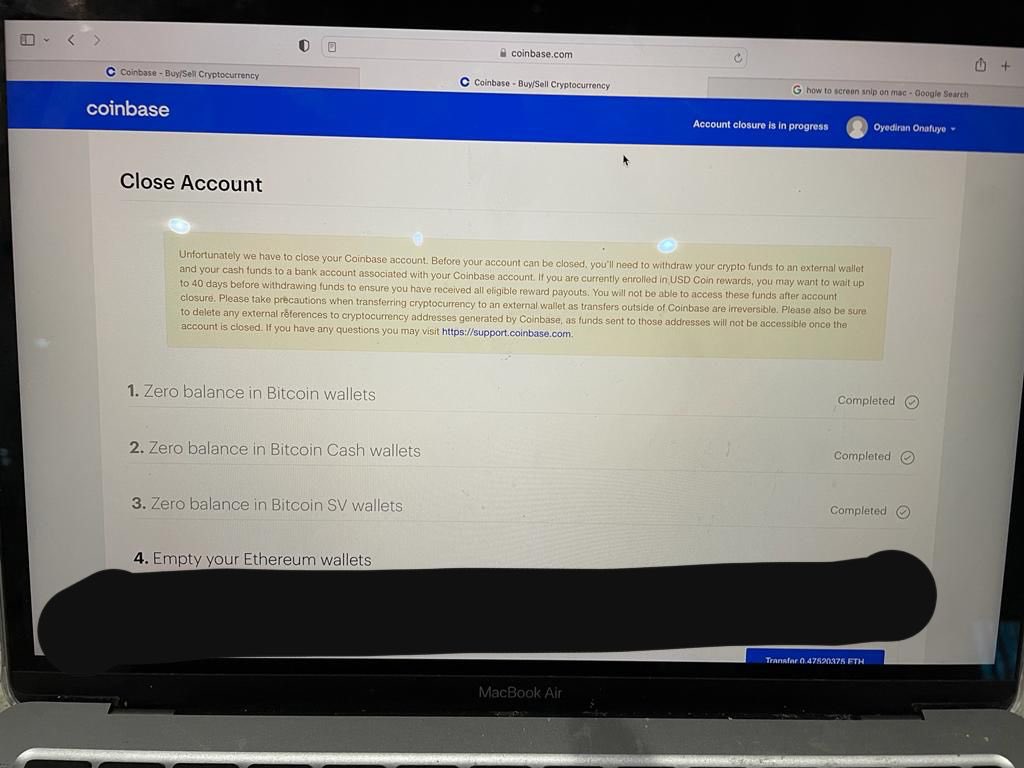 MaccsUniversal's tweet photo. @CoinbaseSupport what is this? I’m unable to access my account from my phone and now I get this message on the web browser. Please help… https://t.co/sHC6JUM1mc
