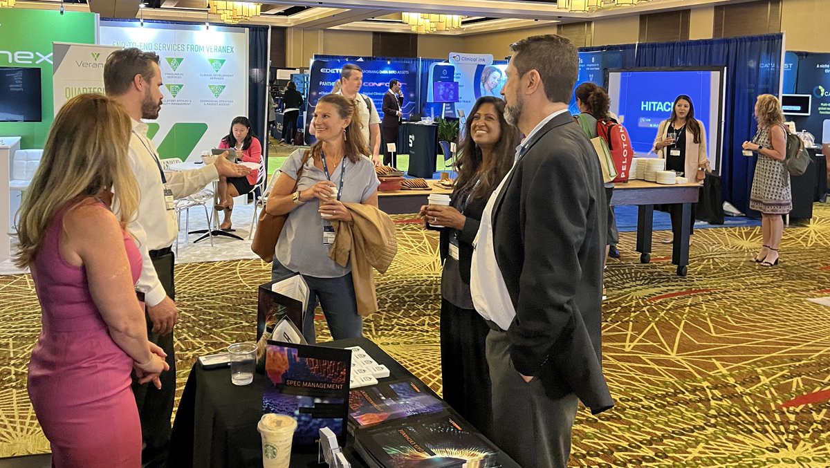 Standing room only! Packed out session hosted by Erin Erginer on the use case of our platform for external vendor data. Stop by Booth #211 here in San Antonio to learn more. #scdm #pinnacle21 #certara