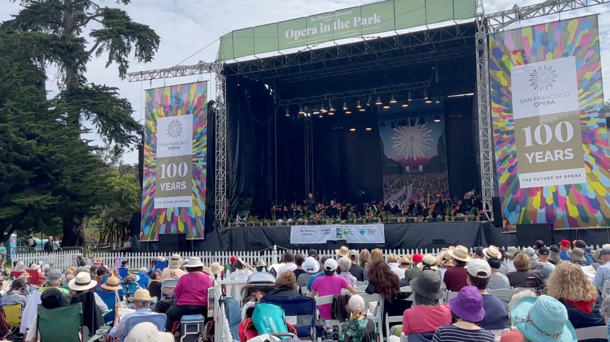 CarlaBeferaPR's tweet photo. Congratulations to @SFOpera on a phenomenal opening weekend! Its historic Centennial Season launched with #OperaBall, the world premiere of @HellTweet's #AntonyandCleopatra, and #OperainthePark—an annual favorite again attended by thousands at @GoldenGatePark yesterday afternoon! https://t.co/ojpefF4FE3