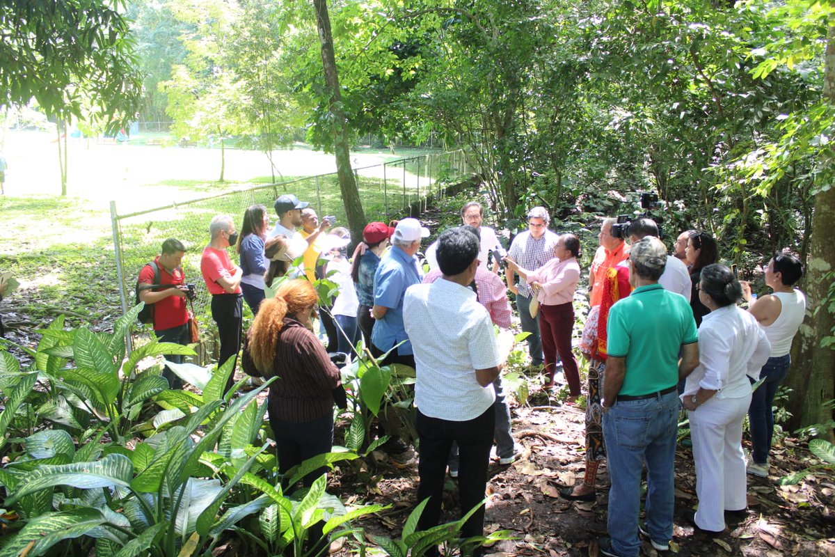 EricBroceC7's tweet photo. Hoy, en mi condición de presidente de la Comisión de Población,  Ambiente y Desarrollo, encabecé una inspección in situ a un área boscosa adyacente a las comunidades de Villa de las Fuentes y Altos del Chase, donde se pretende construir, según vecinos del lugar que se oponen. https://t.co/s0pHGjxCpD