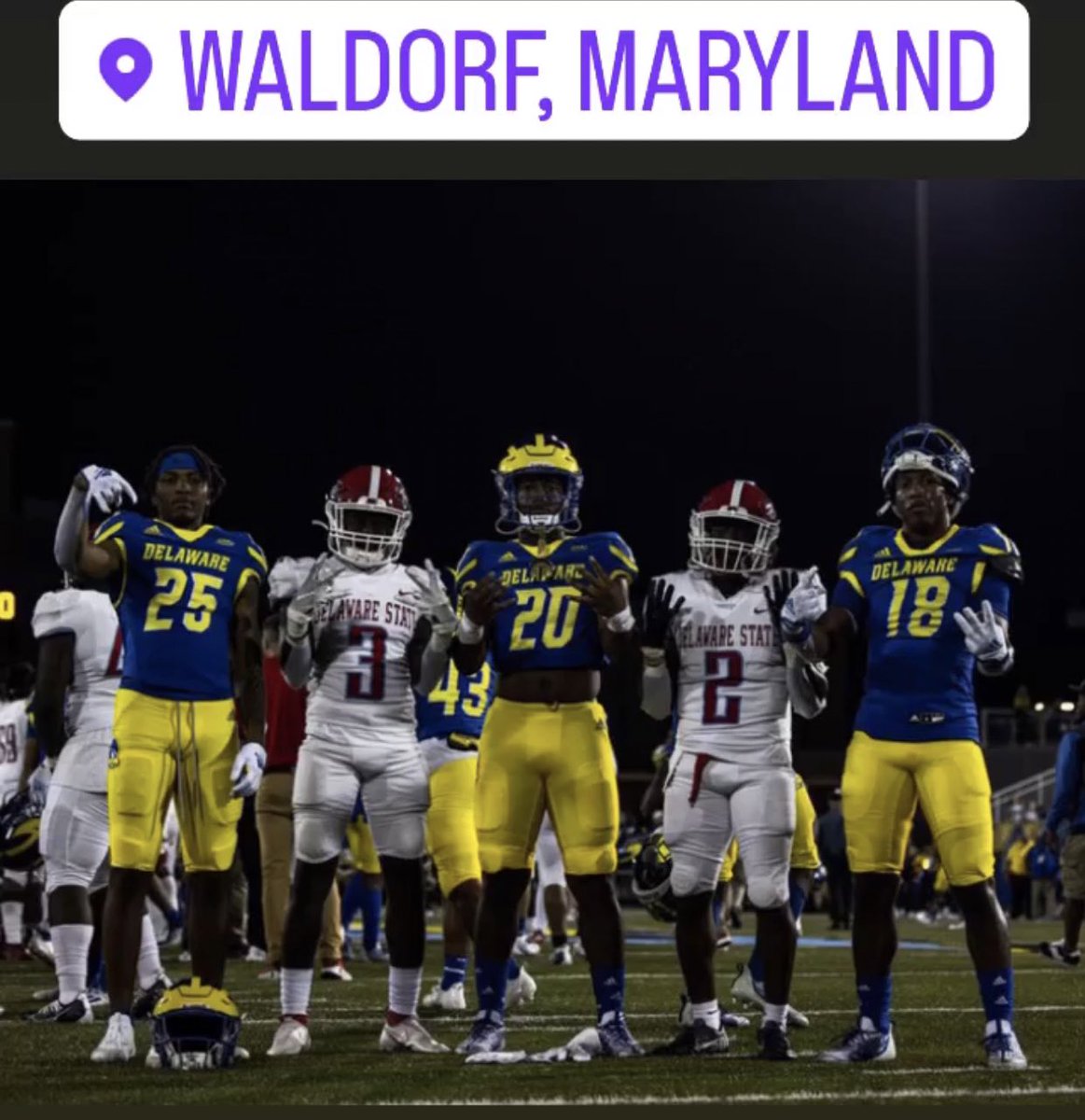 NikkiBJaxx417's tweet photo. Da Men representing the 301 & 302!! #2ndHome #Delaware #SMAC2MEAC #SMAC2CAA #UD #DSU #3ismyDSUHornet๐โฅ๏ธ๐๐๐ฅฐ๐ https://t.co/P1b900o336