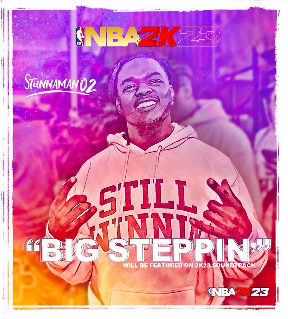 stunnaman02's tweet image. DAY 444! Big Steppin Official Music Video out now, I Gotta Feel It EP out now on all platforms! Thank you for everybody who is, has, and will support the movement. We done did the #BIGSTEPPIN02CHALLENGE all the way to @2k in appreciative 🏆🥇