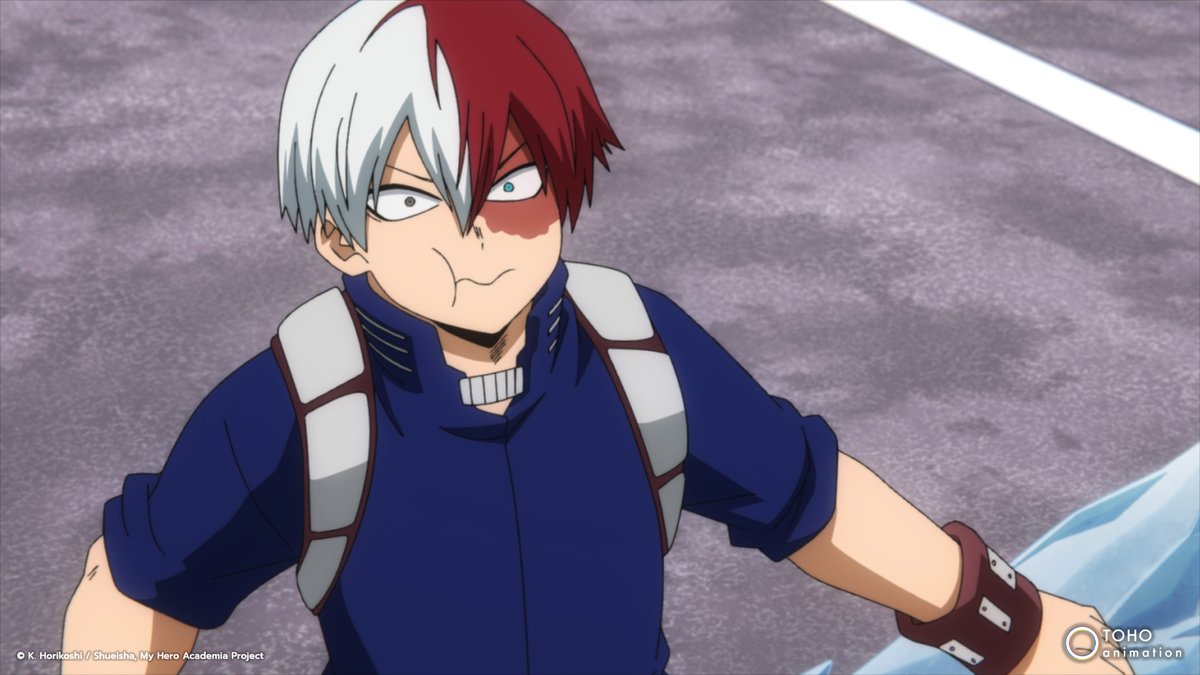 MHAOfficial's tweet photo. No thoughts just Todoroki laughing. https://t.co/pMNBo1E4yB