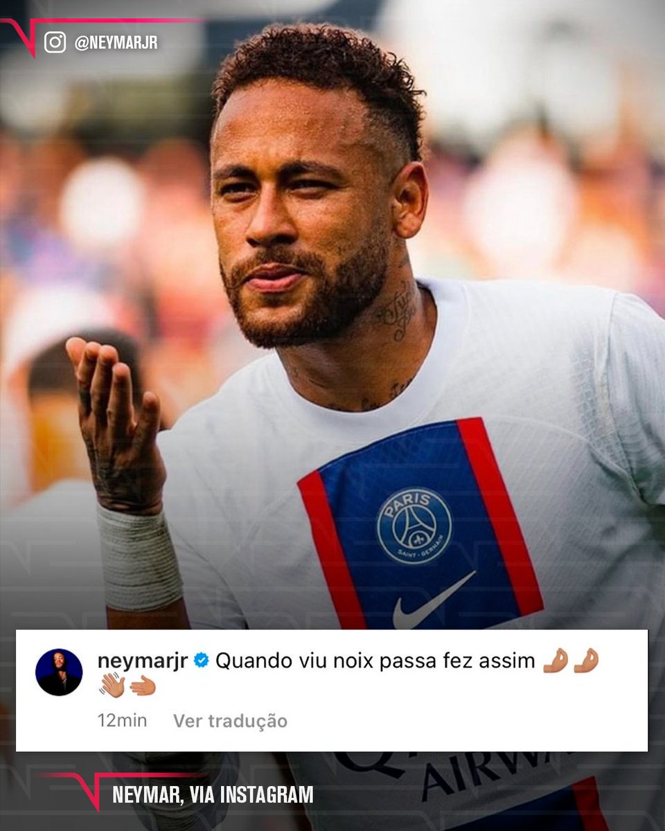 TNTSportsBR's tweet photo. QUARTA TEM NEYMAR JR. EM CAMPO! 🤌🤌👋🫲 #CasaDaChampions https://t.co/ReA8kXABdz