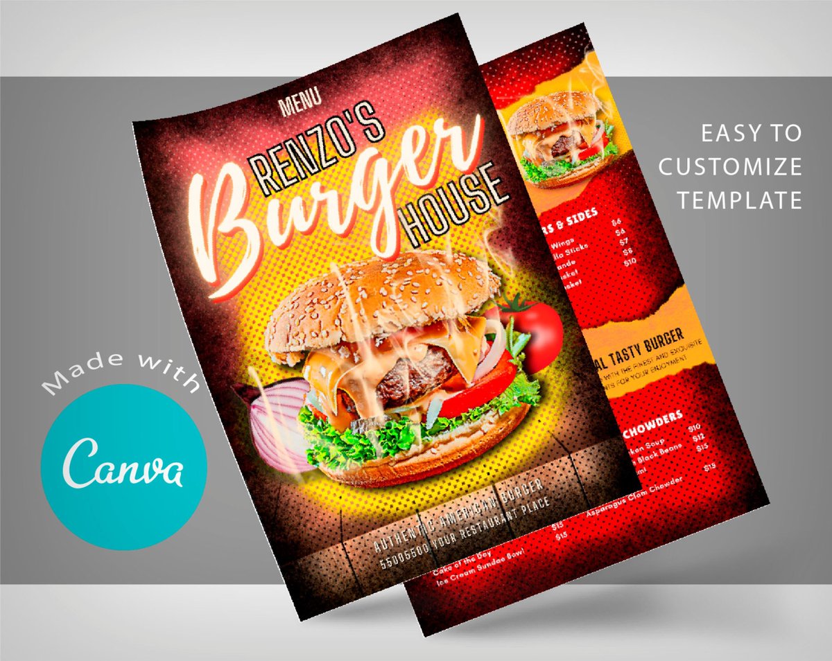 ohmgraphics1111's tweet photo. Thanks for the kind words! ★★★★★ "Very helpful , friendly, did exactly what I asked , and delivered as promised. Looking forward to working with you again!" Faiyaz S. https://t.co/JQzDul9Jhi #etsy #housewarming #cheeseburger #fastfoodmenu #burgermenutemplate https://t.co/adteytYxbC