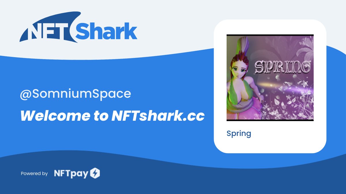NFT Shark (@nftsharkcc) on Twitter photo Welcome <a href="/SomniumSpace/">Somnium Space</a> to NFTshark.cc 🦈
Purchase your favorite #NFTs from #OpenSea with your card in 1 min today 💳👇
nftshark.cc/collection?col… Welcome <a href="/SomniumSpace/">Somnium Space</a> to NFTshark.cc 🦈
Purchase your favorite #NFTs from #OpenSea with your card in 1 min today 💳👇
nftshark.cc/collection?col…