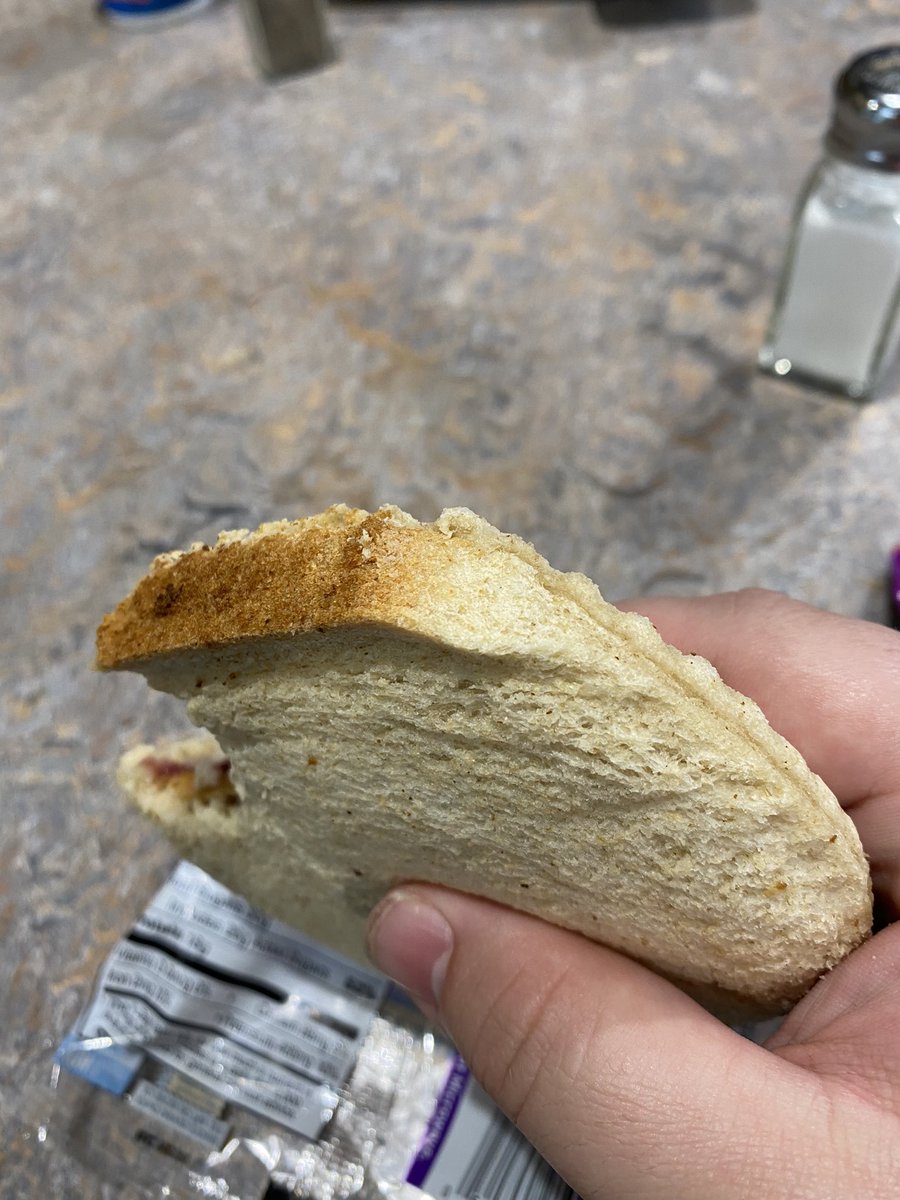 afroguitarman's tweet photo. @Uncrustables i open up my regular snack and I’m greeted by this? Not cool. https://t.co/suF7i8DkxW