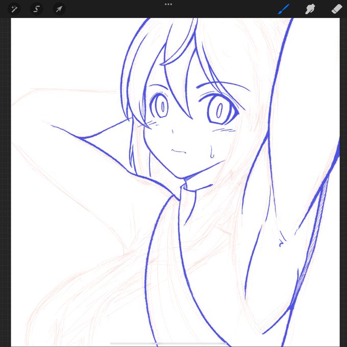 自分が毎朝描いてるネタ絵に線を合わせるならこんな感じのだよなぁ。 