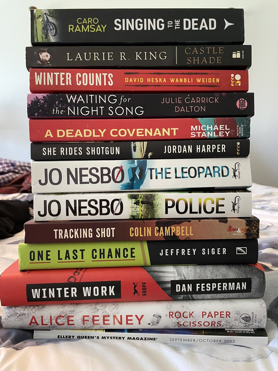 Brought some great crime fiction home from #Bouchercon2022.