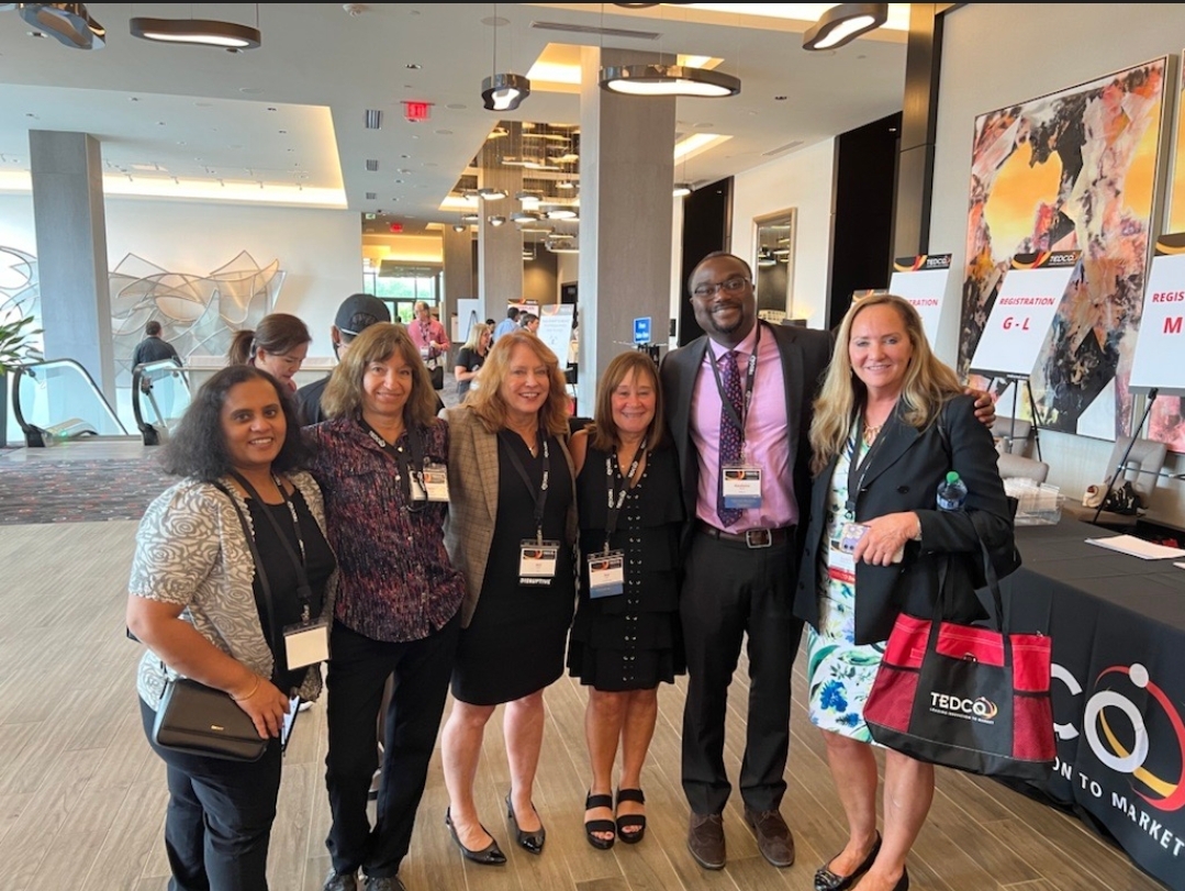 FITCInc's tweet photo. Great turn-out among #FITCI members for #TEDCO’s Tech Fair. Pictured: Santhana Shan, #Minnodi; Terri Lopatka, RPh, #CarrTech; Mel Litter, FITCI; Sue Fisher Carr, CarrTech; Kwabena Okrah, #Alirtify; & Kathie Callahan Brady, FITCI. Meet more members at https://t.co/p8ukJIKi0u. https://t.co/ezgfFgWEyW