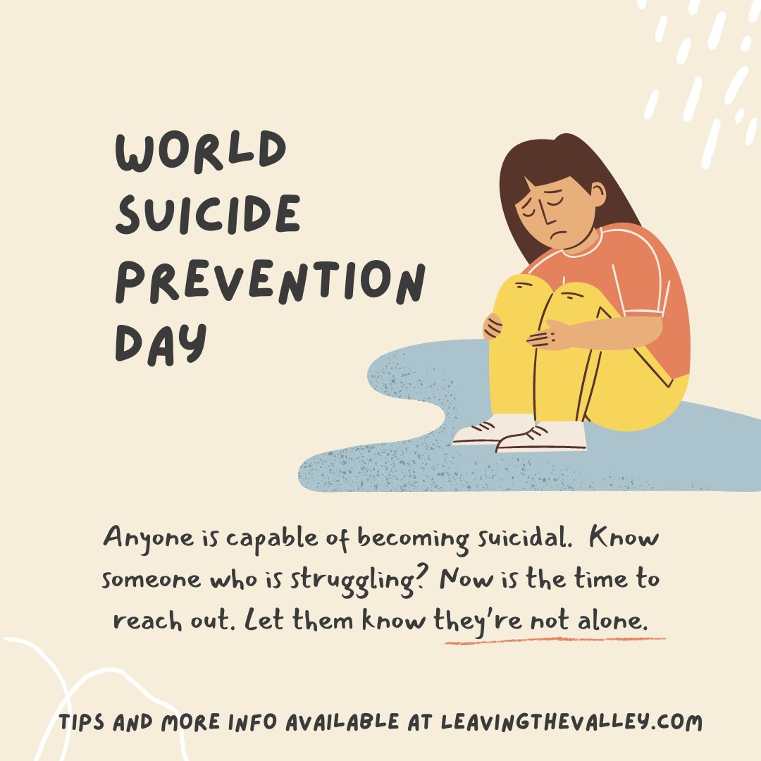 LeavingValley's tweet photo. #suicidepreventionmonth We often ignore signs of suicidal behavior. The research is clear. Isolation kills. If someone is struggling, now is the time to reach out. Info on https://t.co/E5NCZbcB7N. Where you get podcasts. (Ep 2 has guide on asking if someone is suicidal). https://t.co/G4udjkxbph