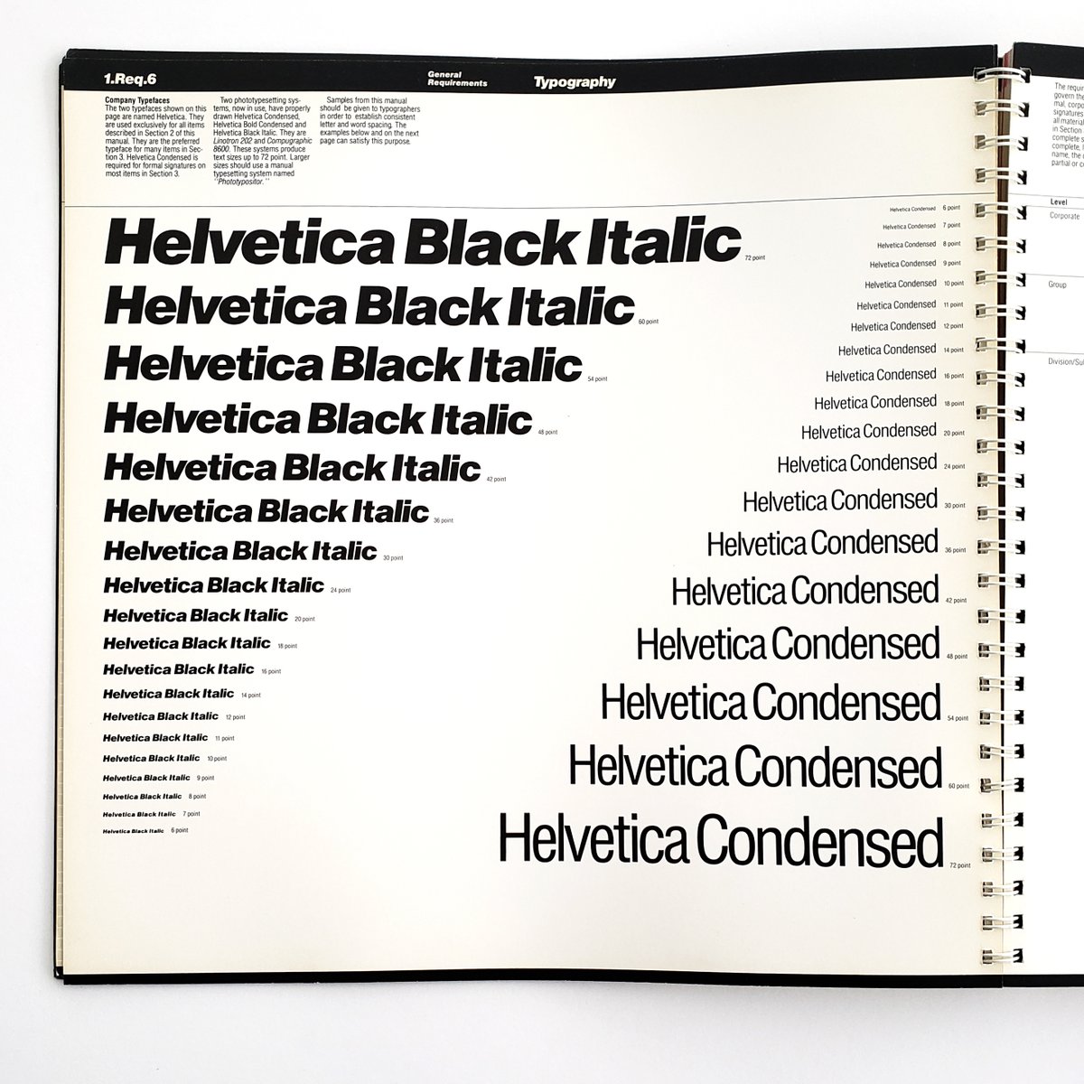VignelliCenter's tweet photo. It'd #ManualsMonday! Today's manual is for diversified food company, Beatrice (1984). Logo by Jeff Rich. From our Special Collections, donated by Bill Bonnell. #DesignArchives #StandardsManual Read more: https://t.co/qSAnsJsRqg https://t.co/yZsPiZ7eeW