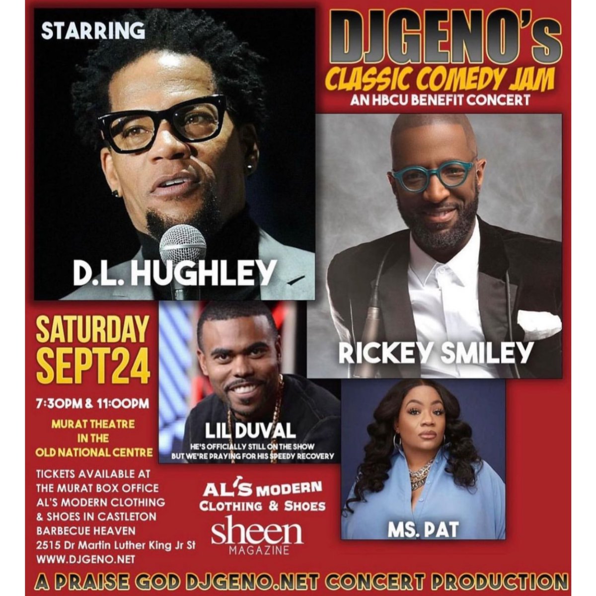 DjKing317's tweet photo. π£ Win Tix To The CLASSIC COMEDY JAM! Sept 24th Old National Centre TUNE IN NOW! #TlcDrive@5 wit @djking317 * @realdlhughley * @jasminesanders @1067WTLC #IndysRnBLeader #WTLCISINDY https://t.co/KkwNnvIhPk