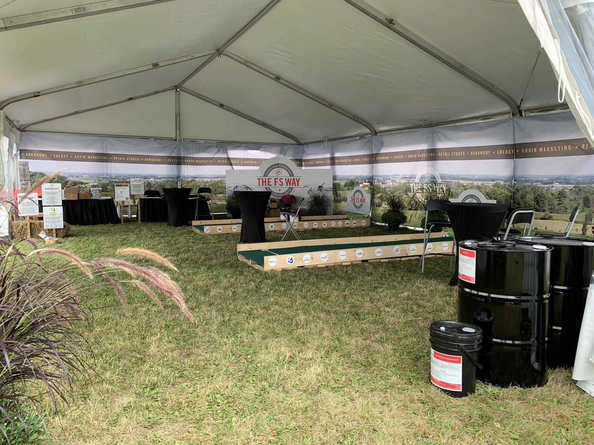 Central_ON_FS's tweet photo. We are set up and ready to see your smiling faces again at @outdoorfarmshow - come find us on 4th Lane. This year's activity has been big-kid approved! #FSCooperatives #FSproud https://t.co/rLAfKjIQB6