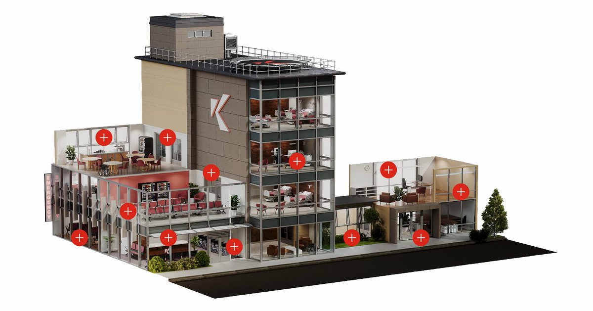 What are some of the must-have features for the healthcare facilities of tomorrow? Explore this interactive model to see advanced systems for patient rooms, waiting rooms, offices, and more. → bit.ly/3eIj6L4

#PartnerContent #healthcare