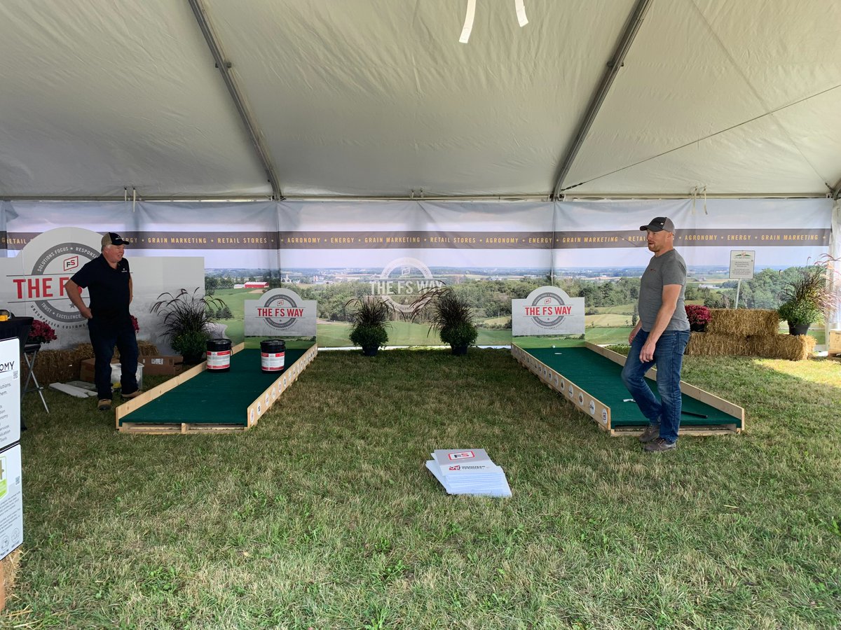 Central_ON_FS's tweet photo. We are set up and ready to see your smiling faces again at @outdoorfarmshow - come find us on 4th Lane. This year's activity has been big-kid approved! #FSCooperatives #FSproud https://t.co/rLAfKjIQB6