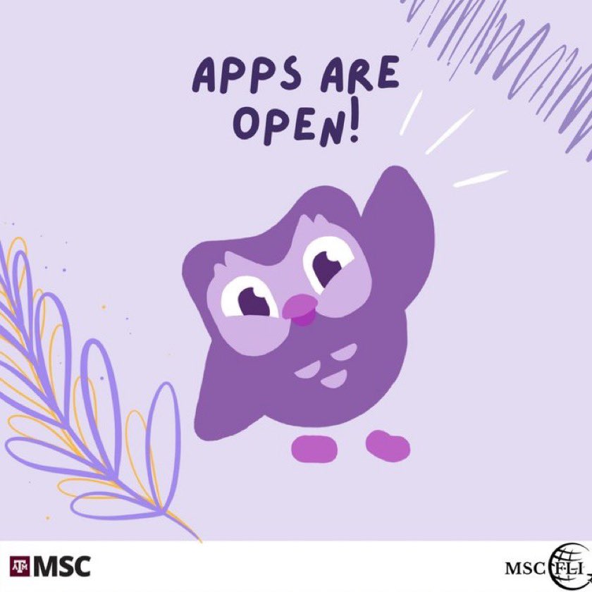 MSC_FLI's tweet photo. Apps have been extended! 

Due to some technical issues, Get Involved is open again until midnight tonight! One last chance to apply to MSC FLI! https://t.co/4tPcDCvu4e