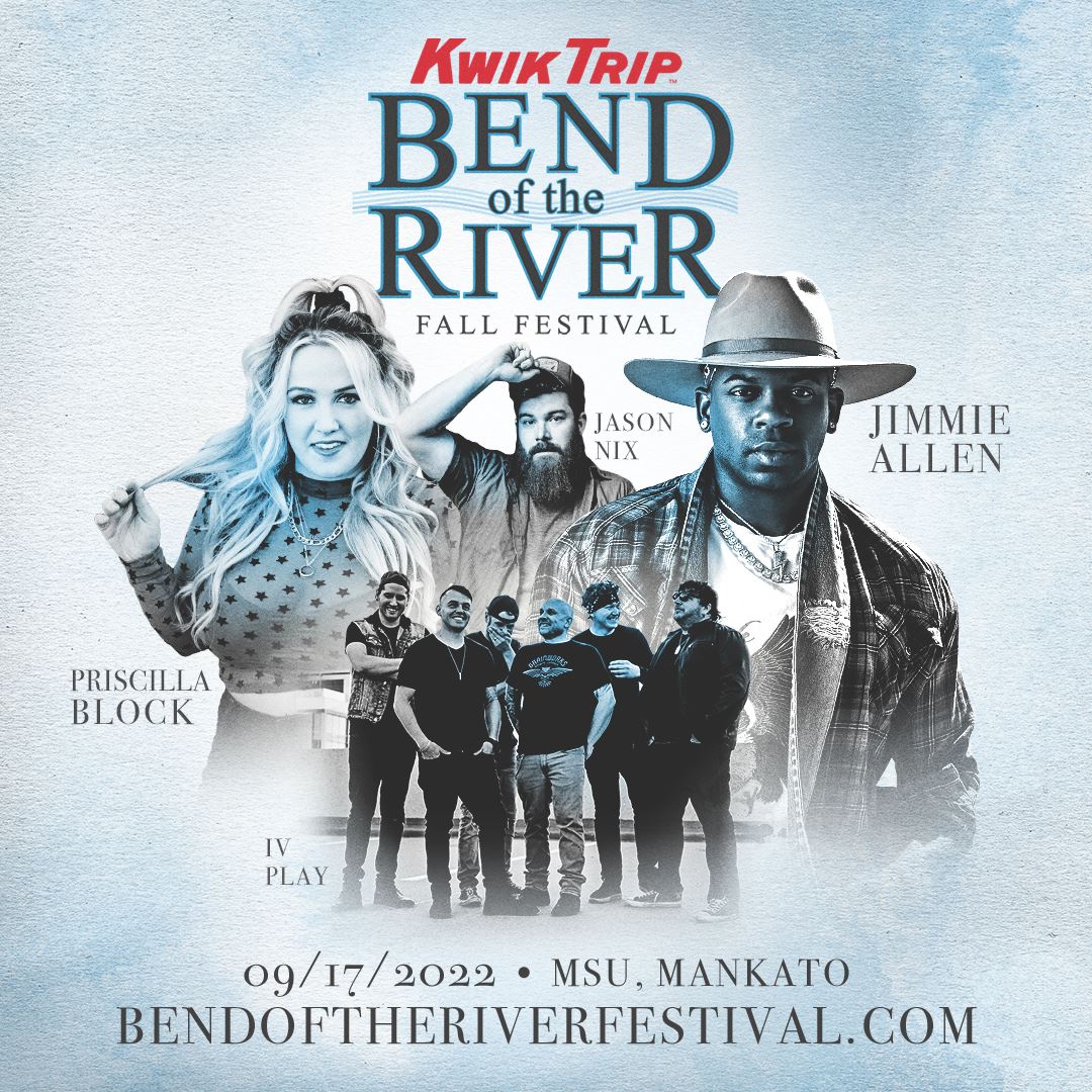I’ll be there, will you? It’s a live concert on the MSU Campus with Jimmie Allen, Priscilla Block &amp; more on Saturday, Sept. 17th. Tickets &amp; info ⤵ bendoftheriverfestival.com