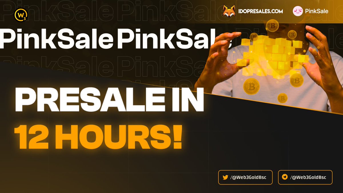 Presale In 12 Hours! 🏆

Web3Gold - Rediscover Value Of Gold!

🔸 Presale: pinksale.finance/launchpad/0x7b…
