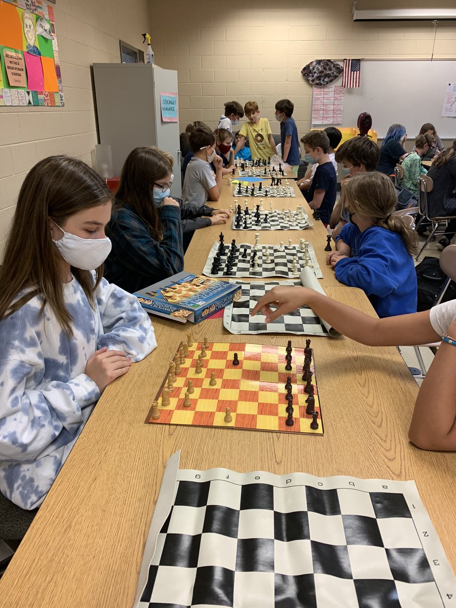 jamieldbrock's tweet photo. Chess Club and Creative Writing  started today after school! Join us next  Monday until 3:25! https://t.co/fQFskqy4mC