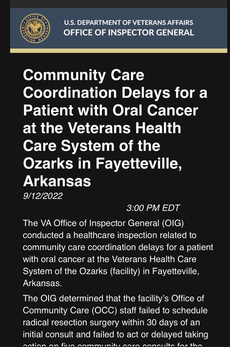 JimmieTSmith's tweet photo. @SenRickScott
This may be another state, but the issue of #vafail is affecting Florida’s vets & with @DeptVetAffairs @DenisMcDonough wanting to scale back the Community Care, it will get worse!
#GHAPSAct will secure our vets healthcare = #lesswaiting https://t.co/grzIpZGTqB