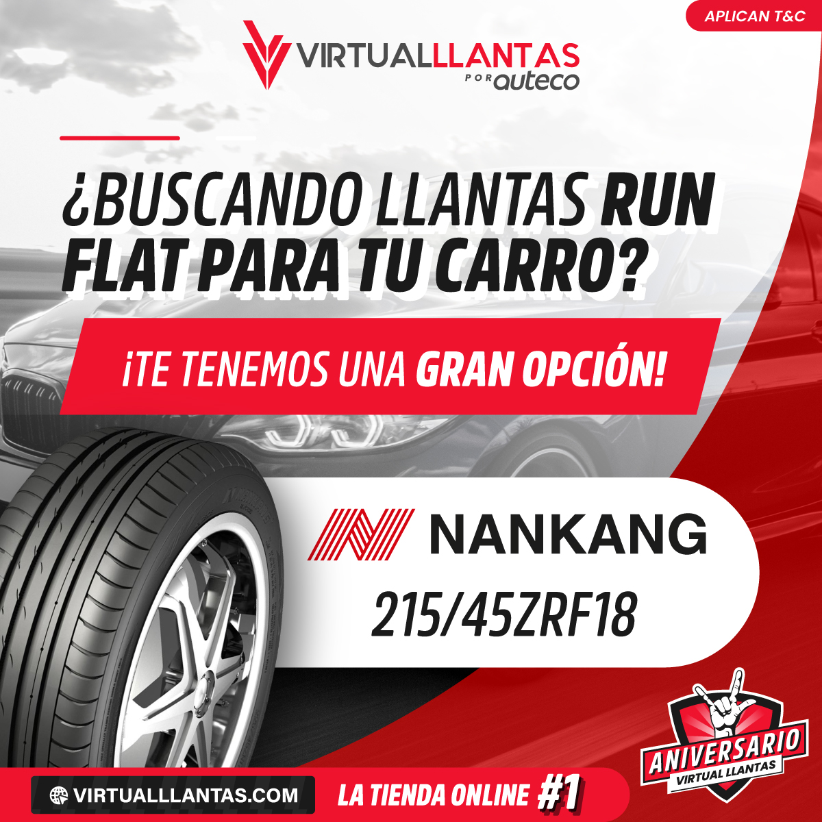 virtual_llantas's tweet photo. ¿Sabías que las llantas RunFlat están fabricadas con refuerzos internos que permiten su funcionamiento sin presión de aire? Solo te lo permite durante 80 kms y a 80 km/h. https://t.co/X1vp17Z8Cv #virtualllantas #soyvirtualllantas #rodandojuntos #neumaticosnuevos https://t.co/pmUWXbMB4q