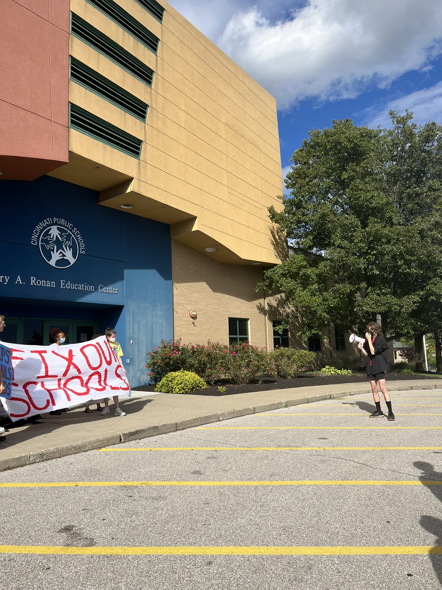 maddiemitch_'s tweet photo. After 2 years of protests, senior Erin Derico said, CPS has done nothing to address “wildly racially disproportionate” discipline data. 

“They don’t care about public health. They don’t care about public safety. They don’t care about student success.” @Enquirer https://t.co/a3Qe1E7z56