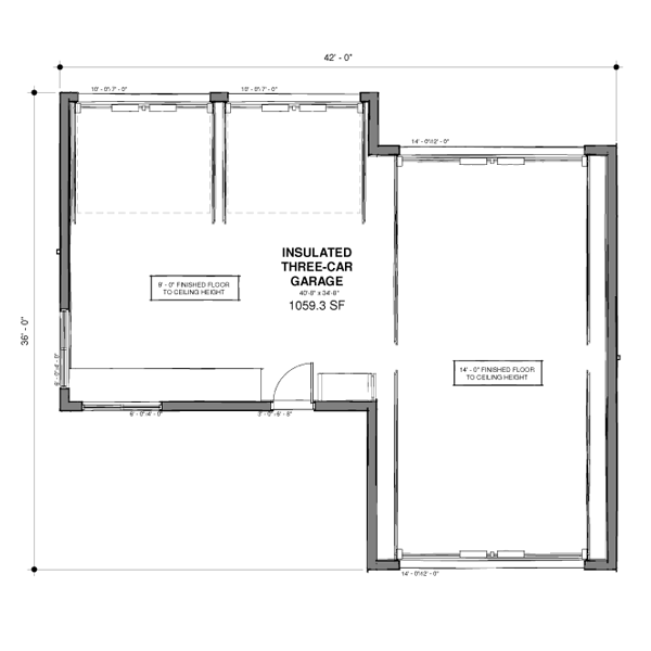 The CUBE is a fully insulated modern style two-car garage with RV parking. A full size recreational vehicle will easily fit in this garage. Featuring vertical metal siding, modern windows &amp; doors and glass overhead doors. Contact us to customize.  zcu.io/lnrG