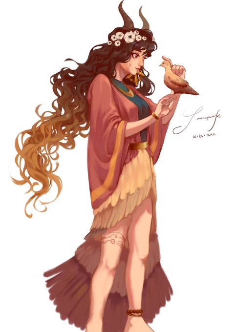 prof told us to make ourselves a goddess so i tried. huge emphasis on tried btw#artph #artistsontwitter 