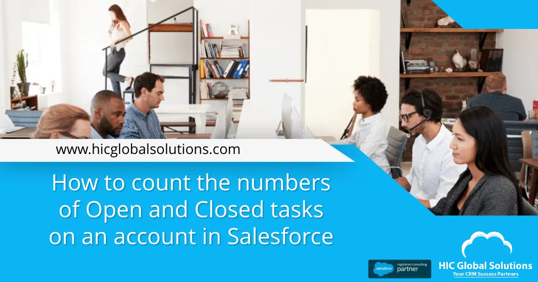 HeadInCloudInc's tweet photo. Looking to create a trigger to count the open and closed tasks in an account in Salesforce? Our solution in the link might help! Try now https://t.co/ia4VHj6si9 @partnerforce @SalesforceNews @salesforce #salesforce #opentask #closedtask #task #salesforcetask #tech #cloud #crm https://t.co/Sp7qeU2k4J