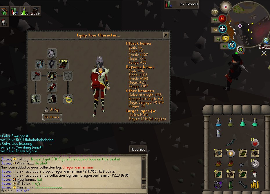 Slax_OSRS's tweet image. 857kc warhammer,  We take those 😏
