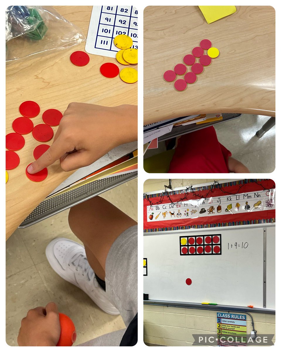 Number Sense Routine going strong in <a href="/vigna_ms/">Ms. Vigna</a> class.  “1 plus 9 we’re doing fine!” #HTPSLearnerSuccess