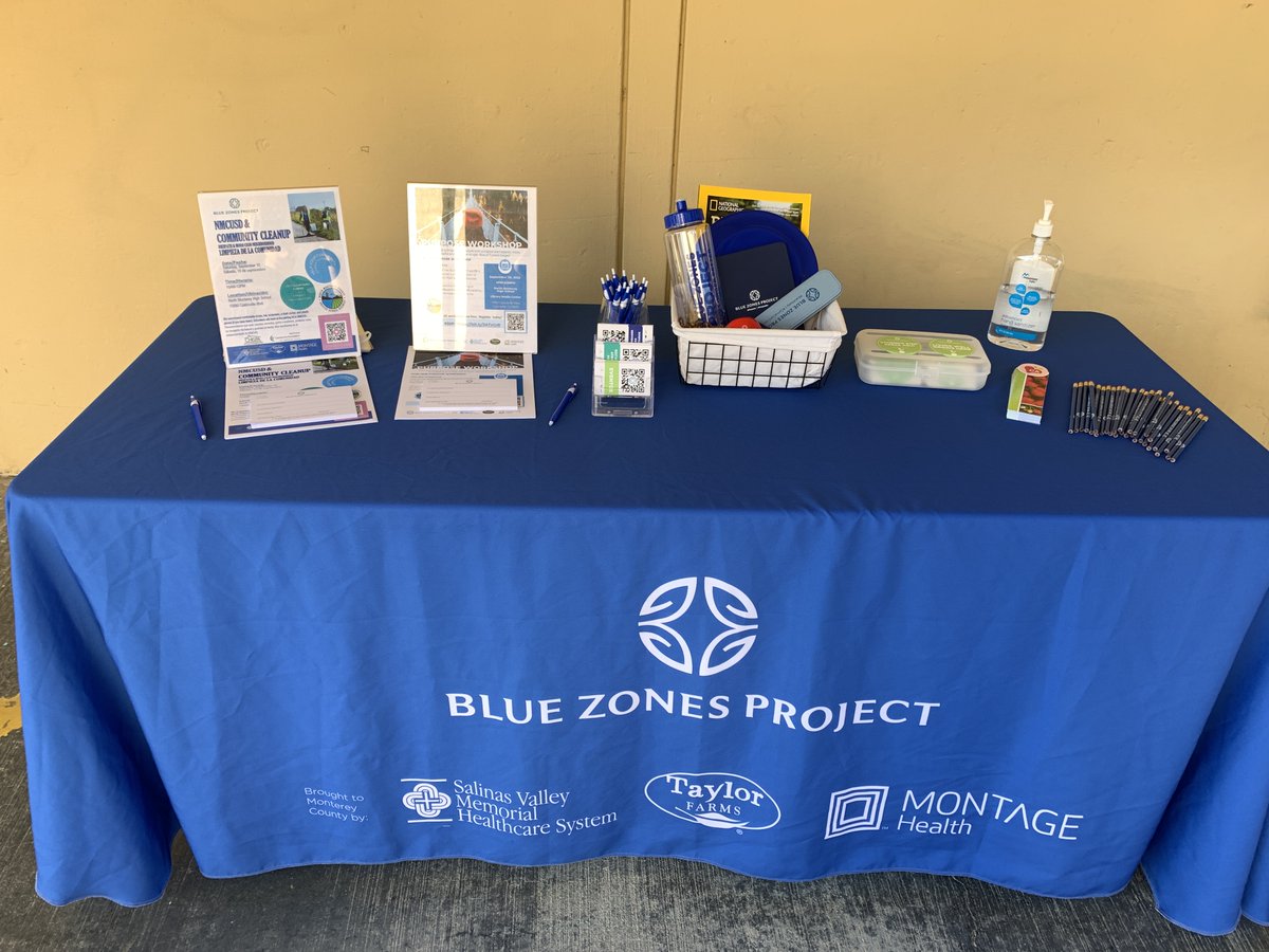 Successful Back to School Night at Echo Valley and Prunedale Elementary School last week!😀Thank you to @NMCUSD for letting us promote Blue Zones Project and share our upcoming events.