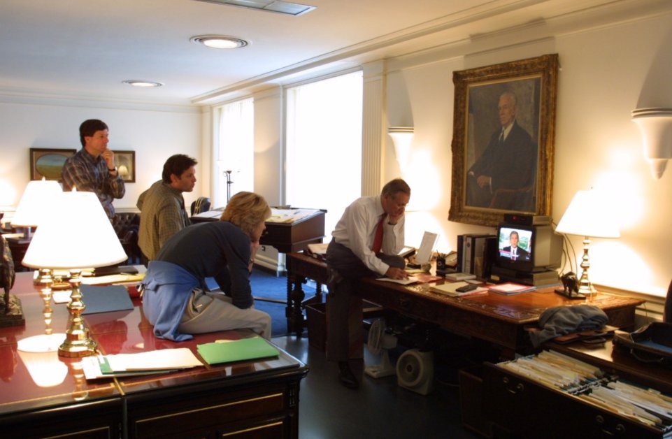 RumsfeldFoundtn's tweet photo. “I was drawn to public service by people like Secretary Rumsfeld who put country and policy before politics and personal ambition.” Hear more leadership and career insights from our Board members in one of our favorite #OrientingtheGyroscope blog posts: https://t.co/4pwg86aVGk. https://t.co/E0dcOkt6uV