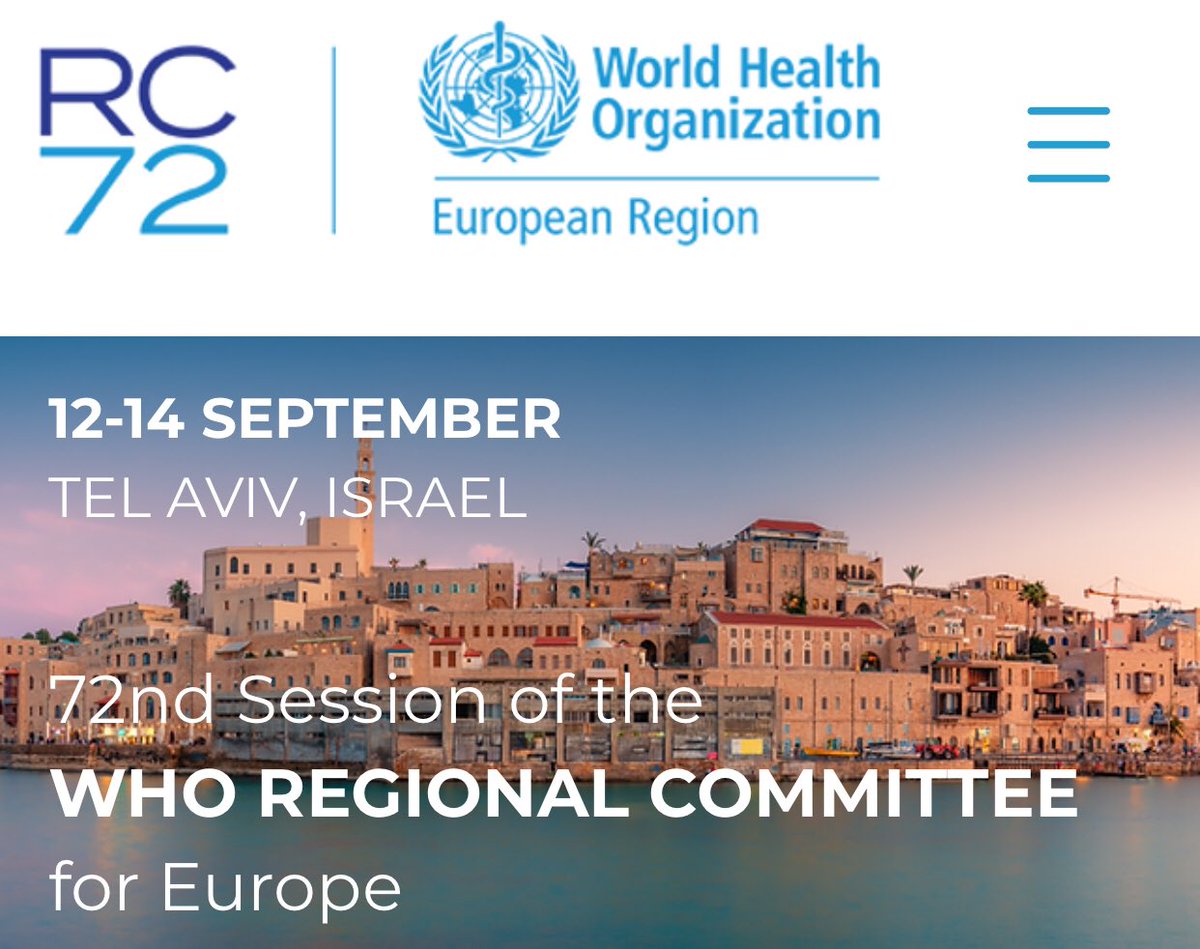 The World Health Organization is presenting its Digital Health Action Plan for the European Region in Tel Aviv this week. (I was honoured to be part of the expert advisory group.) Follow <a href="/WHO_Europe/">WHO/Europe</a> for coverage of the event and the report itself.
#DigitalHealth #GlobalHealth