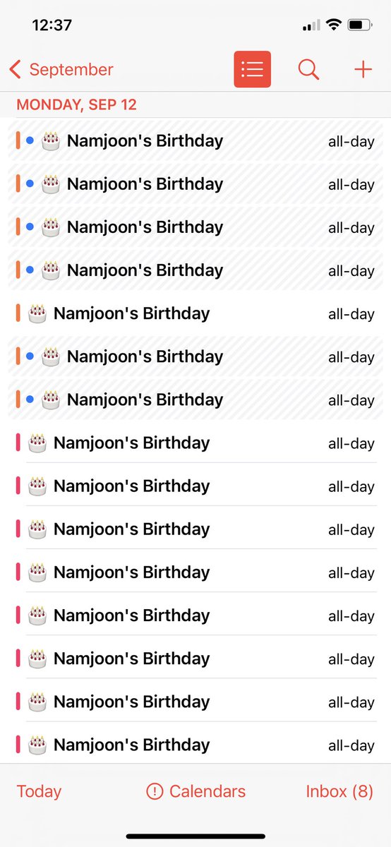 My calendar is VERY excited to celebrate 🎉

#HappyBirthdayNamjoon #HappyRMDay