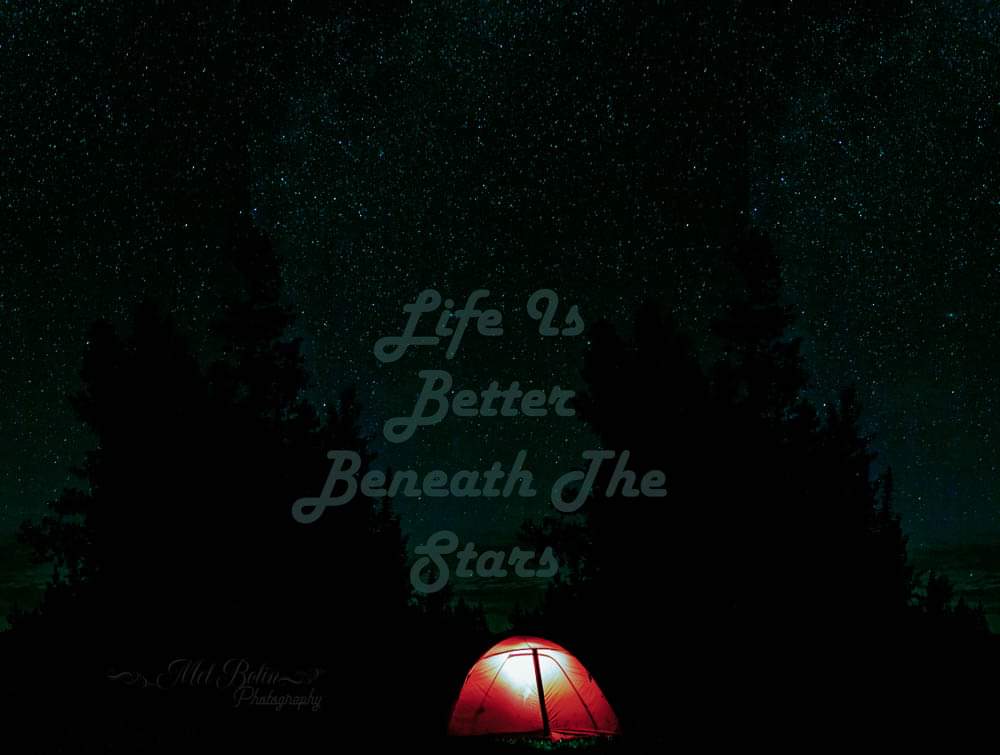 meloncatus's tweet photo. 'Life Is Better Beneath The Stars'
Camping beneath the stars in the mountains is one of my favourite activities. The clear skies gave us lots of beautiful stars for gazing on during our trip into the Clearwater county area. -July 2022
#redbubble #nightskyphotography #learning https://t.co/ntJbI2vaaB