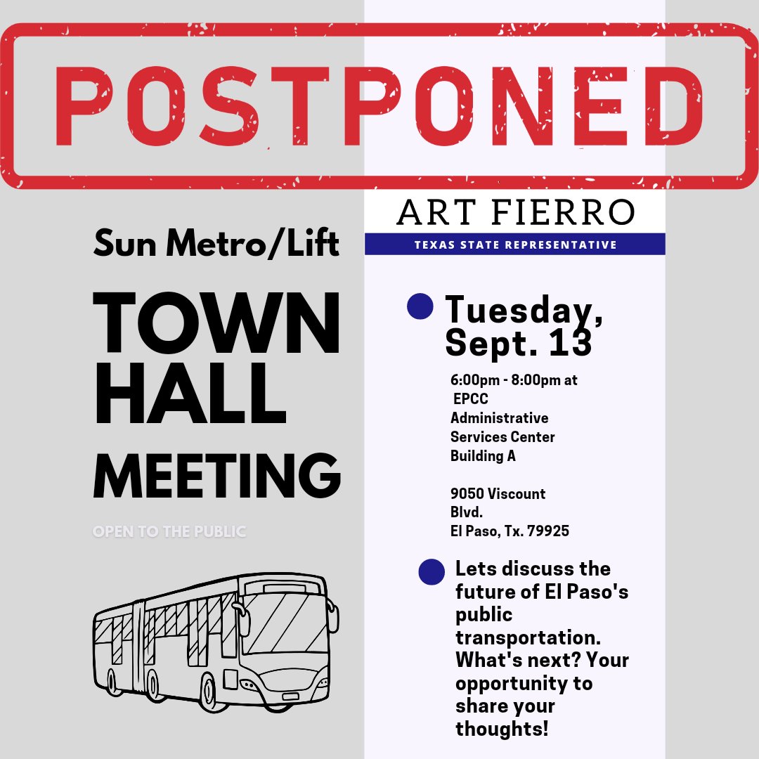 We are sorry to announce that due to unforeseen circumstances, our Sun Metro/Lift Town Hall is currently postponed. We will be sure to keep in touch with any updates.  Thank you for your understanding.